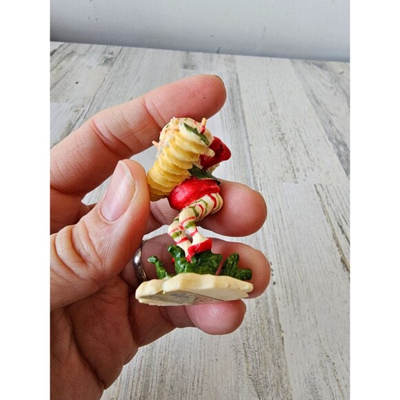 Enesco swifty elf accordion North Pole village figurine Xmas vintage ziminecki d - Picture 8 of 9